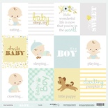 Лист односторонней бумаги от Scrapmir - Карточки (ENG) - Smile Baby, 30x30 см