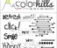 Набор бумаги, фишек и штампов от Color Hills - Коллекция Refresh, 14 элементов
