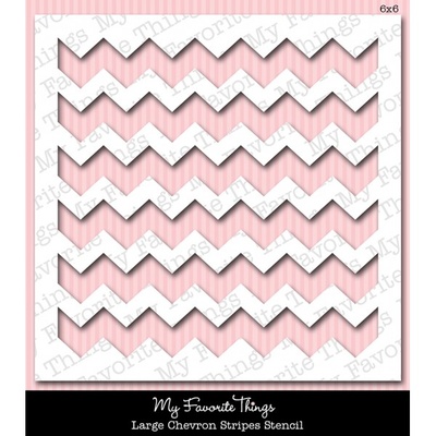 Маска My Favorite Things - Stencils Large Chevron Stripes, 15х15 см