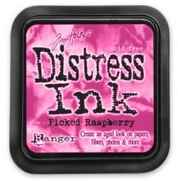 Штемпельная подушка Ranger Distress Ink Pad - Picked Raspberry
