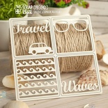 Чипборд ScrapBox - Карточка Project Life набор из 4-х шт. PL-042
