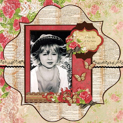 Набор скрапбумаги HOTP - Roses Harmony Paper Pack, 12 листов, размер 30х30 см