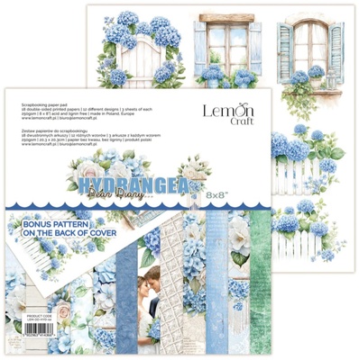 Набір паперу для скрапбукінгу Lemoncraft - Dear Diary - Hydrangea, 20.3х20.3 см