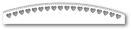 Нож для вырубки от Poppystamps - Stitched Heart Arch craft die