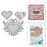 Нож для вырубки от Spellbinders - Stacey Caron - Botanical Bliss - Botanical Heart Pair