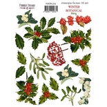 Набор наклеек (стикеров) 16шт Winter botanical diary 233, ТМ Фабрика Декора