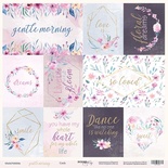 Лист односторонней бумаги от Scrapmir - Cards из коллекции Gentle Morning, 30x30 см
