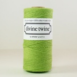 Хлопковый шнур от Divine Twine - Green Solid, 1 мм, цвет зеленый, 1м
