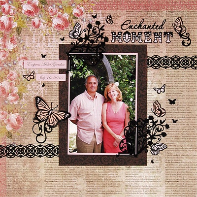 Набор наклеек-высечек HOTP - Enchanted Moments Dazzle, размер 15,2х23 см, 100 шт., цвет черный.