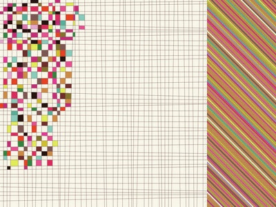 Лист двусторонней скрапбумаги от Kaisercraft - Hopscotch Collection - Marvellous, 30,5х30,5 см