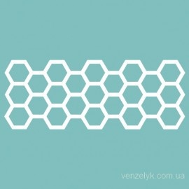 Чипборд от Вензелик - Фон 18 - Соты, размер: 80x30 мм