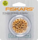 Fiskars Lia Griffith Eyelets, gold, 50