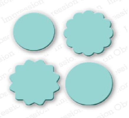 Ножі від Impression Obsession - Mini Circle Tags Die Set