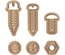Ножи от Spellbinders - Die D-Lites Bolts & Nuts Etched Dies