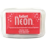 Чернила Tsukineko Radiant Neon Ink Pad - Electric Coral