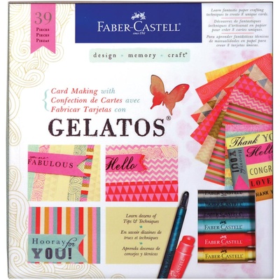 Набор от Faber Castell  - Card Making Kit With Gelatos, 39 эл.
