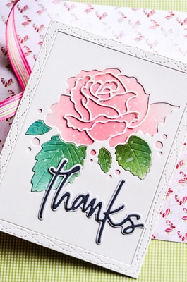 Ножи для вырубки от Memory Box - Thanks Jotted Script