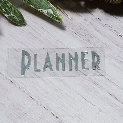 Термонадпись "Planner" №5, серебро