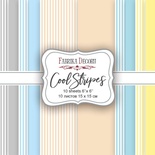 Набор скрапбумаги Cool Stripes, 15х15 см, Фабрика Декору