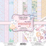 Набор скрапбумаги My little mousy girl 20x20 см 10 листов, ТМ Фабрика Декору