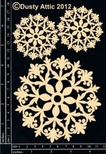 Чипборд от Dusty Attic - Doily №5, 3 шт.