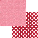 Лист двусторонней скрапбумаги Fancy Pants - Be.Loved Love Letter Paper, 30х30 см