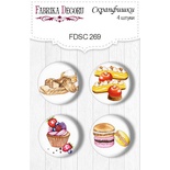 Набор скрапфишек Soul Kitchen, ТМ Фабрика Декора, 4шт набор № 269