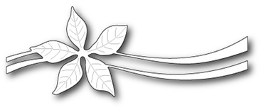 Ножи от Poppystamps - Poinsettia Ribbon craft die