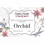 Набор открыток для раскрашивания маркерами Orchid, ТМ Фабрика Декора