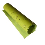 Отрез кожзама с тиснением  золотой фольгой Golden Dill Avocado, 50см х 25см, ТМ Фабрика Декора