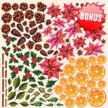 Лист для вырезания №1 Botany winter, 30х30 см, ТМ Фабрика Декору