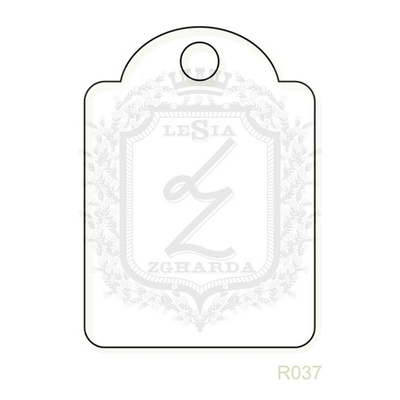 Акриловый штамп Lesia Zgharda R037 Рамка-тэг