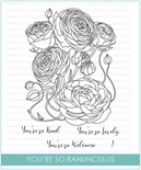 Набор штампов от Studio Katia - You are so Ranunculus - Ранункулюс
