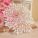 Чипборд ScrapBox - фоновый растительный круглый Hb-051