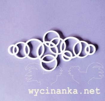 Маска-шаблон от Wycinanka - Бордюр - Кольца, 1 эл.