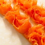 Лента с цветами Webster's Pages - Bloomer Orange Kiss, ширина 3,5-4 см, длина 30 см