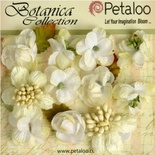 Набор объемных цветов Petaloo - Botanica Minis - White