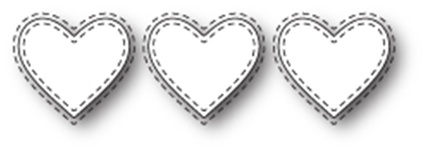 Нож от Memory Box - Triple Stitched Heart