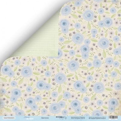 Лист двусторонней бумаги от Scrapmir - Цветение из коллекции Mommy's Hero, 30x30 см