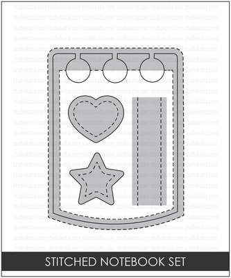 Ножи от Studio Katia -Stitched Notebook Set
