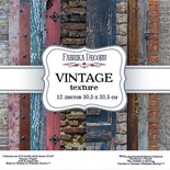 Набор скрапбумаги - Vintage texture, 30,5x30,5 см, ТМ Фабрика Декора