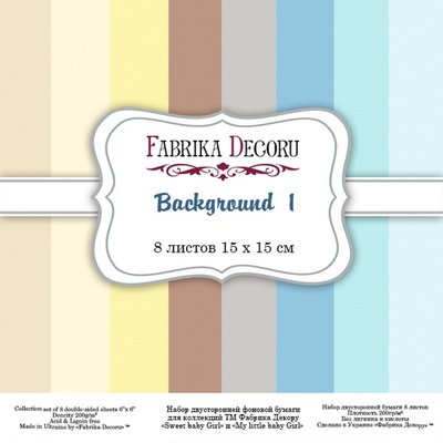Набор бумаги 15х15 Background 1, ТМ Фабрика Декору