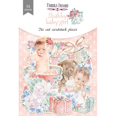 Набор высечек, коллекция Shabby baby girl redesign, 55шт, ТМ Фабрика Декору
