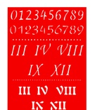 Трафарет - Набор цифр1 , 15*20см