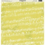 Лист скрапбумаги Authentique Musical, 30х30 см, односторонняя