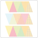 Бумажные украшения - Флажки "Mini Summer Gingham Bunting", 36 шт.
