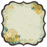 Фигурный лист скрапбумаги от Kaisercraft - HIDDEN TREASURES COLLECTION TOKEN, 30 x 30 см