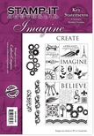 Набор резиновых штампов от Crafter's Companion - Key Statements, 6 шт.
