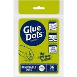 Клеевые капли Glue Dots - Removable, 36 штук, 13 мм, 1 лист, временное приклеивание