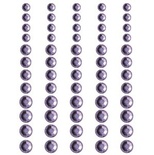 Половинки кристаллов на клеевой основе Queen & Co - Rhinestones Indigo, 60 штук